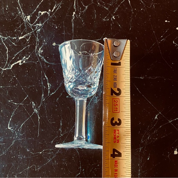 Waterford Lismore Crystal Cordial Liquor Glass Set of 2 - Picture 3 of 3